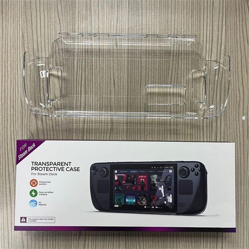 Étui de protection rigide Transparent en cristal pour manette de jeu, Compatible avec coque Steam Deck pour Console de jeu Ty-2835