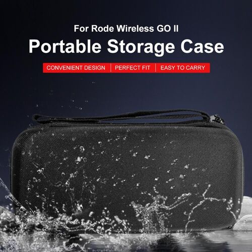 Étui de rangement pour Microphone, sac de rangement pour Microphone Portable, organisateur de voyage résistant aux chocs, Compatible avec Rode Wireless Go Ii