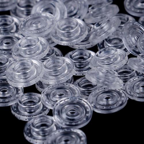 Boutons À Pression En Plastique, 50 Pièces, Taille T5, Pour Vêtements, Accessoires De Vêtement, En Résine Transparente Kam