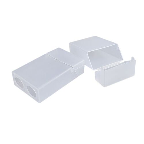 Étui à cigarettes pour femmes, étui mince à clapet couvercle rabattable allongé Transparent boîte à cigarettes en plastique rangement pour dame petite amie