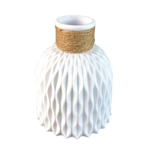 Vase en plastique de 15.5cm de hauteur en résine, ameublement artisanal, décoration de maison faite à la main, Styles rétro, Arrangement de fleurs, nouveau