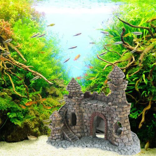 Décorations D'aquarium De Château Vintage, Décoration De Paysage D'aquarium De Poisson De Maison, Ornements De Décoration, Ameublement Artisanal De Maison