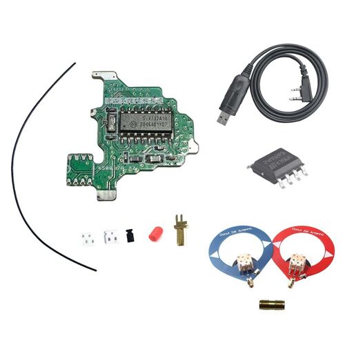 Module de Modification SI4732 + Antenne Câble Programmation Puce 2 M pour Solution Double FM à Ondes Courtes UVK5/UVK6