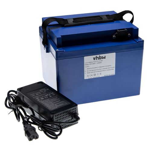 vhbw Batterie pour fauteuil roulant, trottinnette ou vélo électrique, etc. (20Ah, 60V, Li-ion)