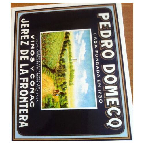 Publicite Espagnole Vinos Y Conac Pedro Domecq