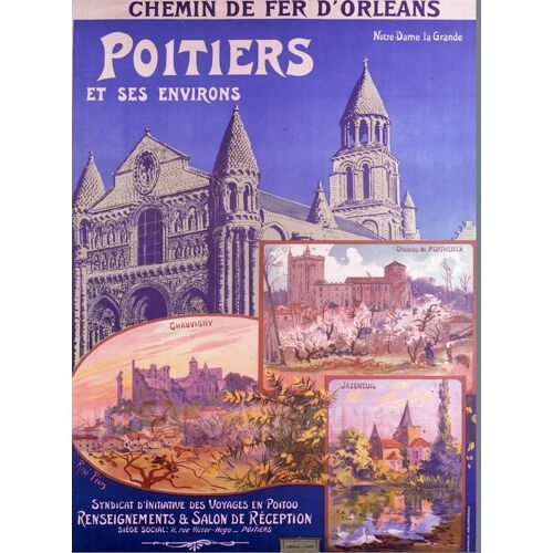 Affiche Poitiers Et Ses Environs