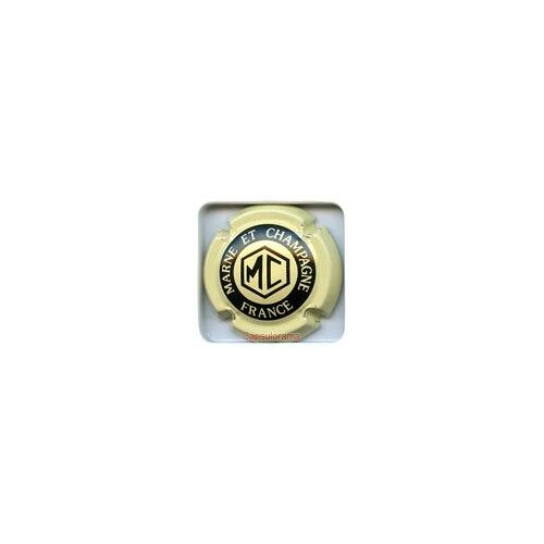 Capsule De Champagne Marne Et Champagne Gris-Creme Et Noir