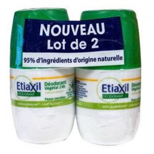 Etiaxil Déodorant Végétal 24h Roll-On 2x50ml 
