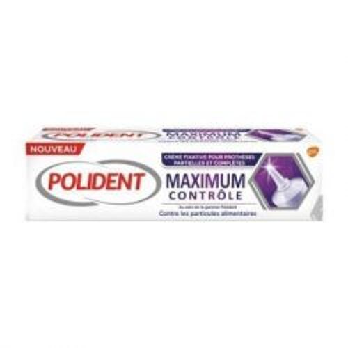 Polident Maximum Contrôle Crème Fixative 70g 
