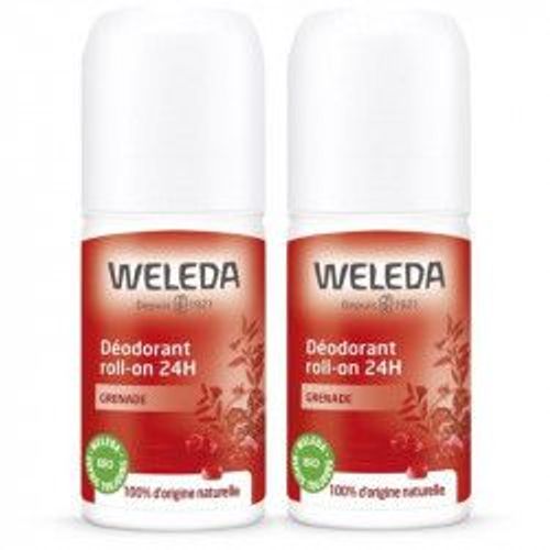 Weleda Grenade Déodorant Roll-On 24h Lot De 2 X 50ml 