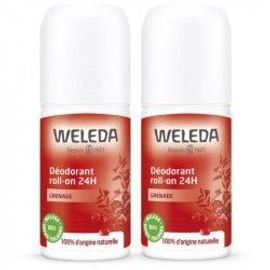 Weleda Grenade Déodorant Roll-On 24h Lot De 2 X 50ml 