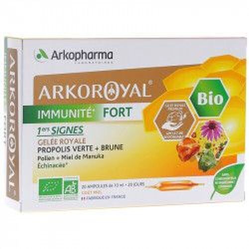 Arkopharma Arkoroyal Immunité Fort Bio 20 Ampoules 