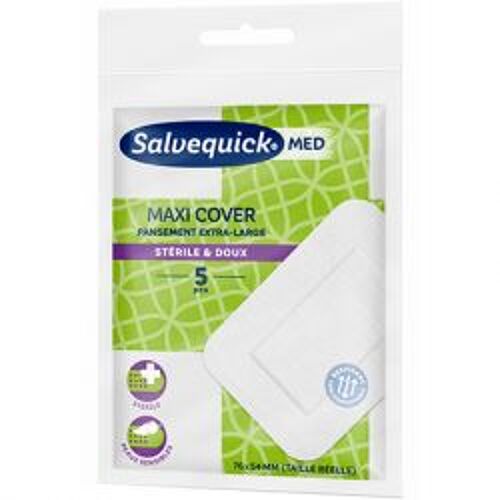 Salvequick Med Maxi Cover Stérile & Doux X5 