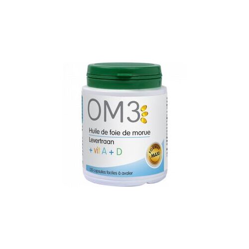 Om3 Huile Foie De Morue + Vitamines A Et D - 120 Capsules 