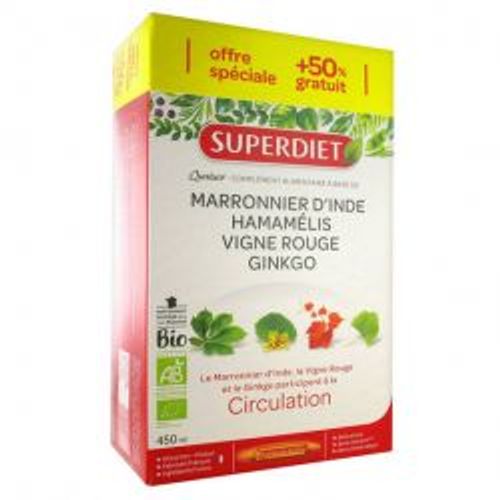 Super Diet Quatuor Circulation 30 Ampoules 