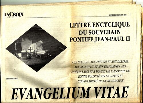 Trois Lettres Encyclique Du Souverain Pontife Jean Paul Ii,"Sollicitudo Rei Socialis","Ut Unum Sint","Evangelium Vitae".