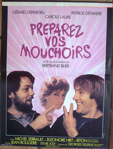 Affiche Preparez Vos Mouchoirs (Dewaere - Depardieu)  60x40 Cm