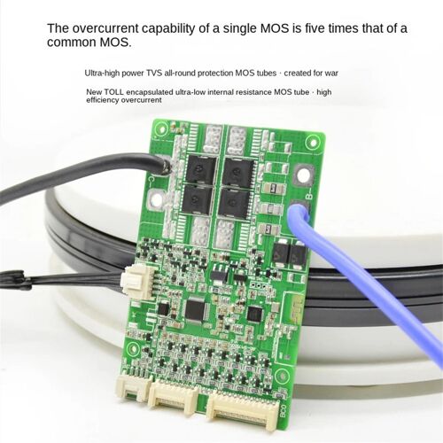 Carte de Protection Batterie au Lithium Bluetooth Smart Série 10-17 Intégrée, Ternaire 40 A sur le Même Port