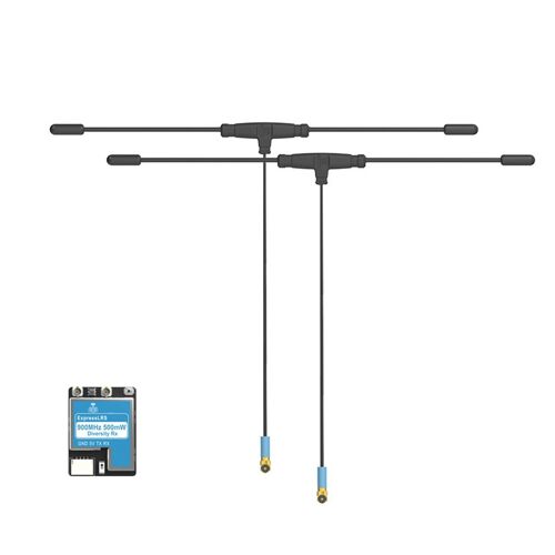 Pour Récepteur Elrs 868/915 Mhz True Diversity Rx Fpv Vrx D'antenne Double 70 Mm Pour Drone-Générique