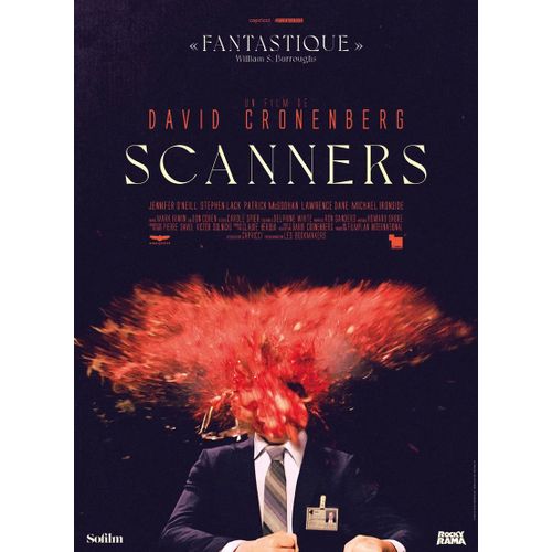 Scanners - Véritable Affiche De Cinéma Pliée - Format 40x60 Cm - De David Cronenberg Avec Stephen Lack, Patrick Mcgoohan, Jennifer O'neill, Michael Ironside - 1981 Réédition 2020