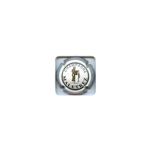 Capsule De Chamapgne Maletrez Contour Blanc, Striee Noir
