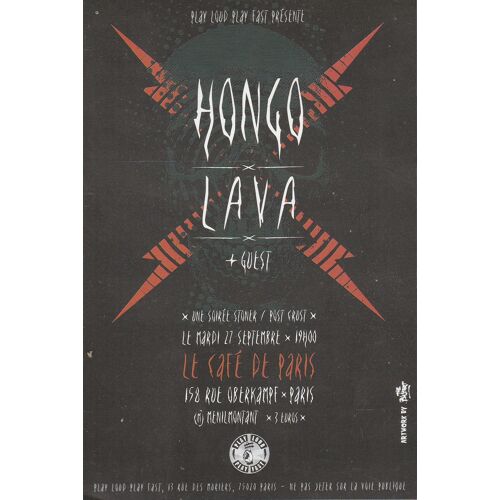 Hongo - Lava: + Guest Flyer France- 2011
