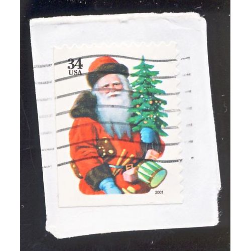 Timbe U S A, Père Noël Au Capuchon Rouge, U S A 34 Cents, Oblitéré