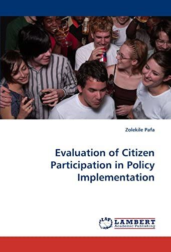 Evaluation Of Citizen Participation In Policy Implementation