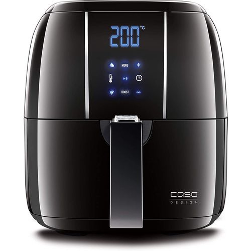 Caso Af 200 Design Air Chaud Friteuse (Volume?: 2,5 L, 6 Programmes De Cuisson Automatique), Intérieur En Acier Inoxydable (Noir)