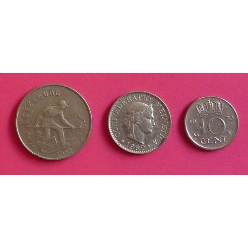 Suisse Lot De 3 Pièces Différentes De 1953 À 1970