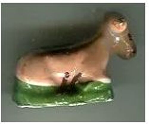 Fève - Crèche : Animal - Socle Vert