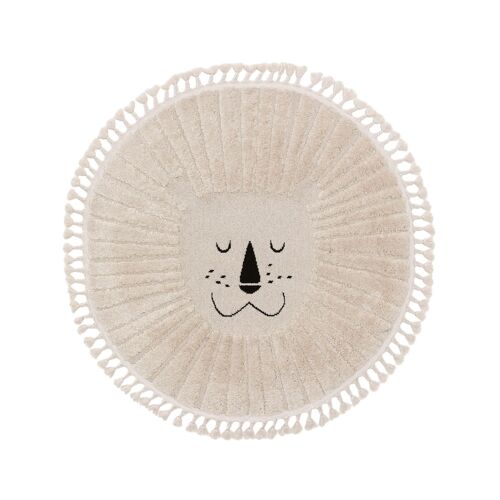 Lytte Tapis Enfant Momo Crème Diamètre 120 Cm Rond