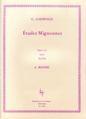 Gariboldi -   Etudes Mignonnes Opus 131 Pour Flûte