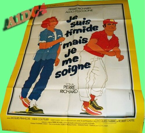 Affiche Cinéma 120x160 Je Suis Timide Mais Je Me Soigne , 1978 Pierre Richard