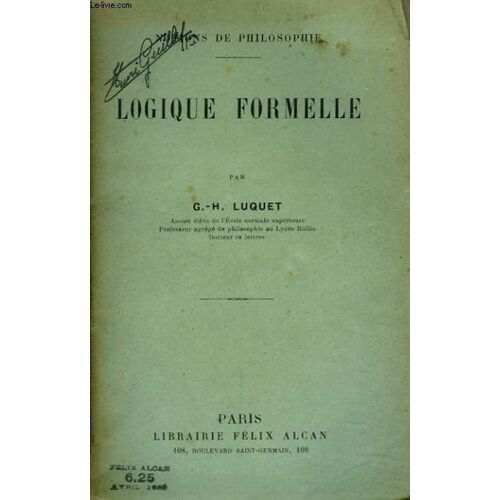 Logique Formelle.