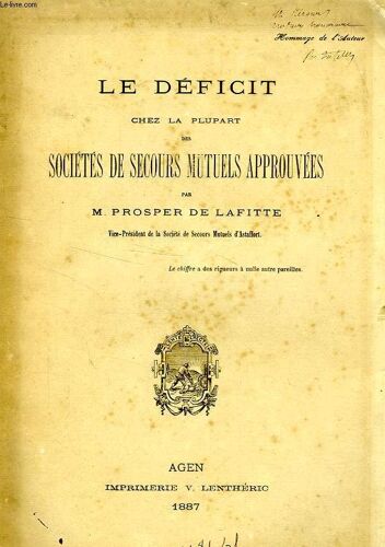 Le Deficit Chez La Plupart Des Societes De Secours Mutuels Approuvees