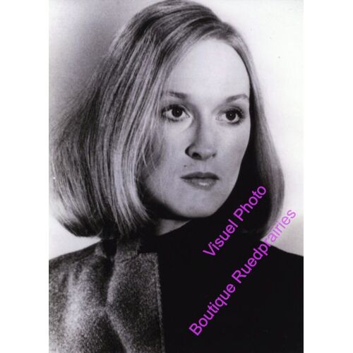 Meryl Streep - La Mort Aux Enchères - Robert Benton - Photo Argentique Noir Et Blanc - Format 20x30 Cm