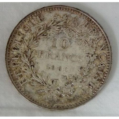 10 Francs Argent Hercules 1966