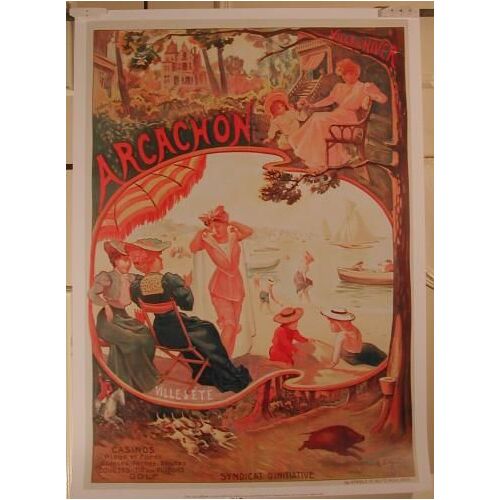 Arcachon - Delyed - Affiche / Poster Envoi En Tube