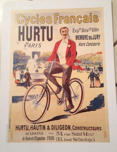 Cycles Français Hurtu -  - Affiche / Poster Envoi En Tube