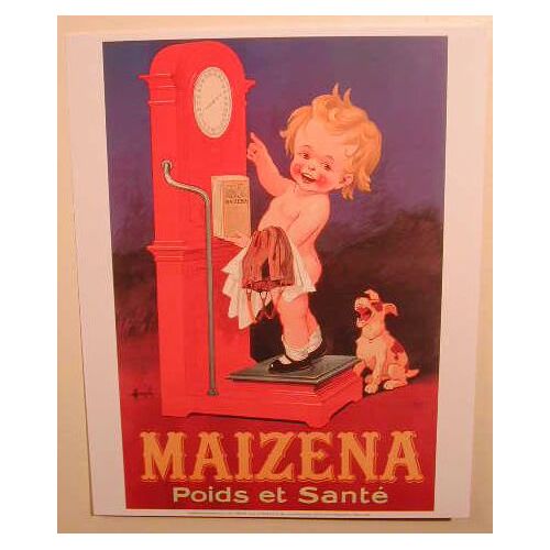 Maïzena Balance -  - Affiche / Poster Envoi En Tube