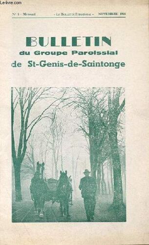 Bulletin Paroissial De St-Genis-De-Saintonge N°3