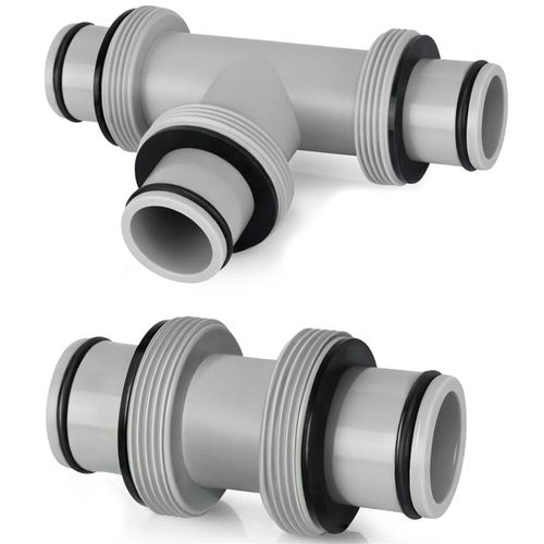 Connecteur de Tuyau Pompe à Filtre 2 Pièces, Piscine 1,5 Pouces, Têtes et 3 Têtes, Raccord Joint en T