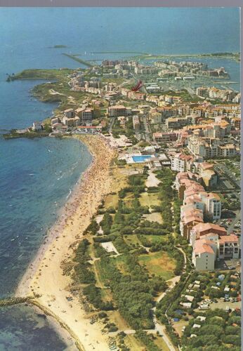 Carte Postale Du Cap D' Agde (Hérault) Vue Aérienne De La Plage Du Môle, Les Criques Et Le Fort Broscou
