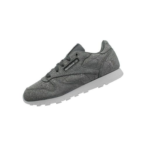 Baskets Basses Reebok Classic Leather Kids Gris
