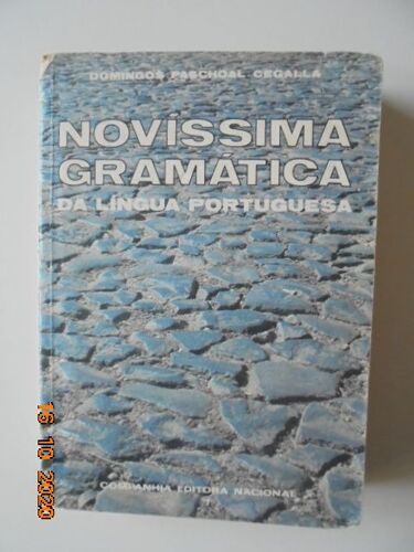 Novissima Gramatica Da Lingua Portuguesa