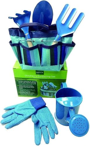 Children's Garden Tool Kit Children's Outdoor Garden Set Children's Garden Tools (Blue)