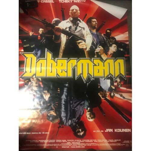 Dobermann - Vincent Cassel - Monica Bellucci - Jan Kounen - Tcheky Karyo - Romain Duris - 1997 - Affiche De Cinema Pliee 120x160 Cm