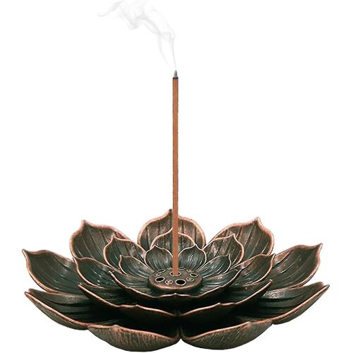 Brûleur d'encens - Porte-encens Lotus Stick 5 trous d'encens avec capteur de cendres détachable