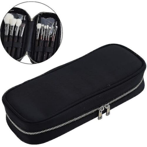 Professional Cosmetic Case-makeup Brush Holder Organizer-travelling Makeup Artist Case With Zipper-waterproof Material & Multi Functional Cosmet